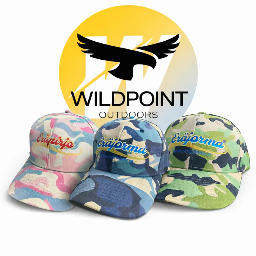 Paranna erätyyliäsi! Tutustu Wildpointin kestäviin maastolippiksiin, sulaudu luontoon ja nauti omasta rauhasta. Tilaa laadukkaat Camo Caps -lippikset täältä!