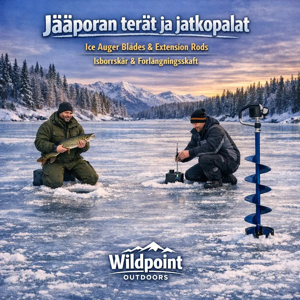 Jatkopalat ja vaihtoterät jääporiin - useat merkit - Wildpoint Outdoors