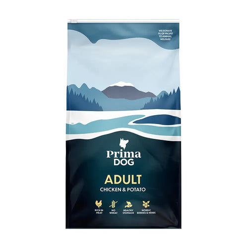 10kg primadog adult kana & peruna - aikuisten koirien ruoka retkeilyvarusteet verkkokaupasta 42,90 €
