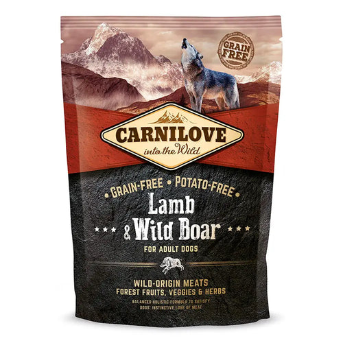 Carnilove lammas & villisika koiran kuivaruoka aikuiselle - 1.5kg - viljaton ja perunaton aikuisille retkeilyvarusteet
