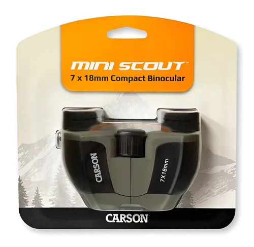 Carson miniscout 7x18mm pienikokoiset kiikarit - retkeilyvarusteet verkkokaupasta 47,90 €
