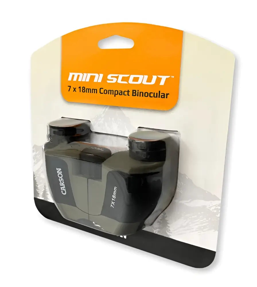 Carson miniscout 7x18mm pienikokoiset kiikarit - retkeilyvarusteet verkkokaupasta 47,90 €