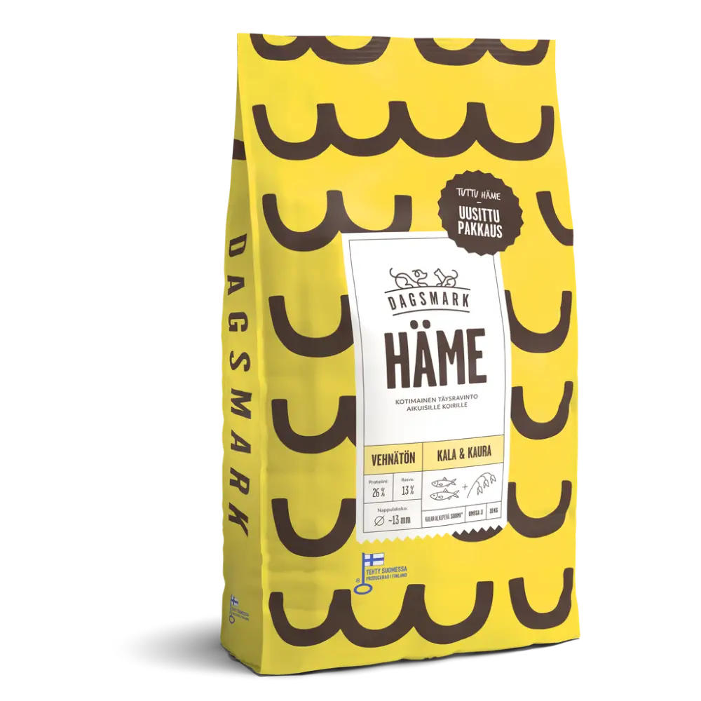 Dagsmark häme vehnätön kala-kaura 10 kg - koiran kuivaruoka retkeilyvarusteet verkkokaupasta 42,90 €