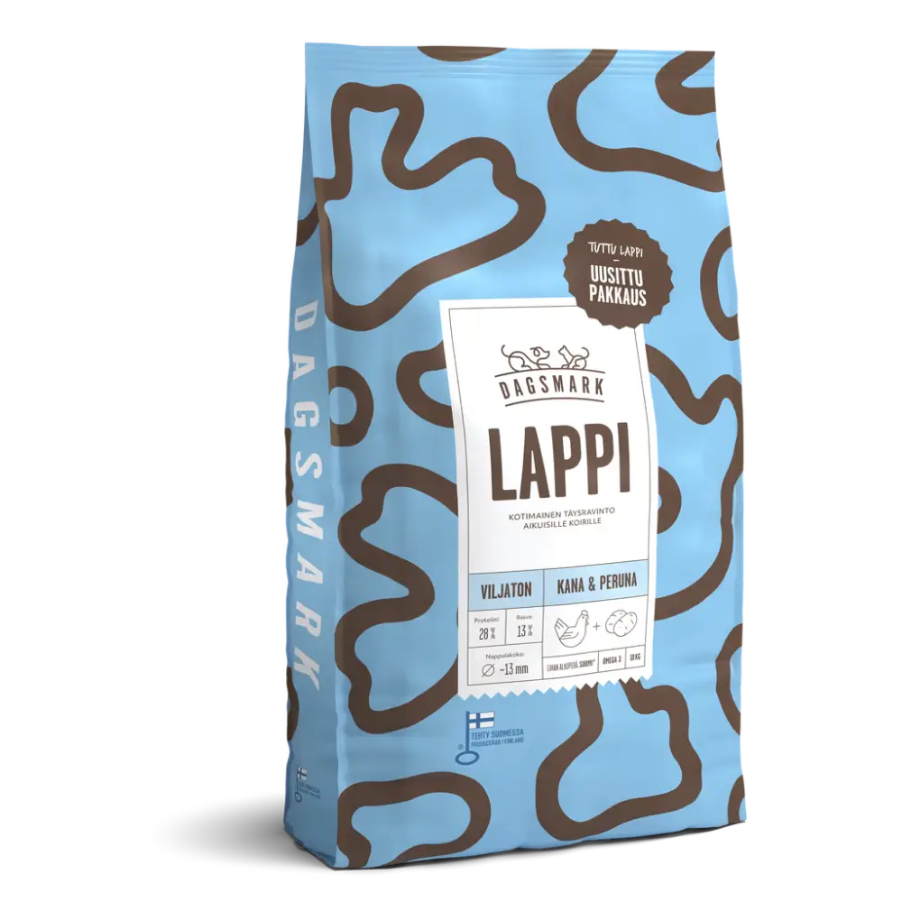 Dagsmark lappi viljaton kana-peruna 10 kg - koiran kuivaruoka retkeilyvarusteet verkkokaupasta 45,90 €