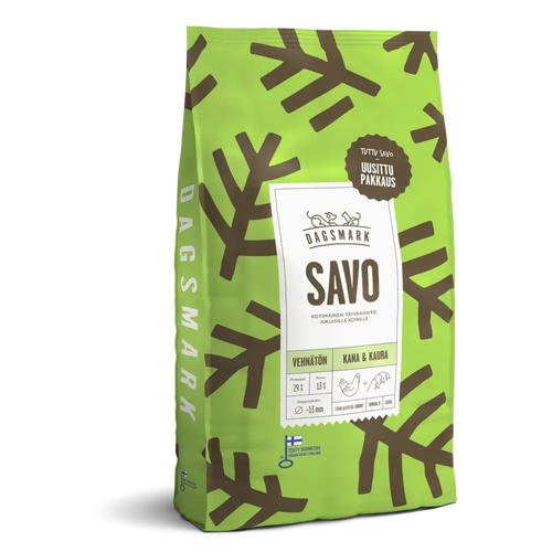 Dagsmark savo vehnätön kana-kaura 10 kg - koiran kuivaruoka retkeilyvarusteet verkkokaupasta 45,90 €
