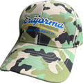 Grön Camo-basebollkeps med eget motiv