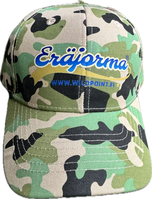 Eräjorma Camo Baseball Cap with Green Camouflage Pattern