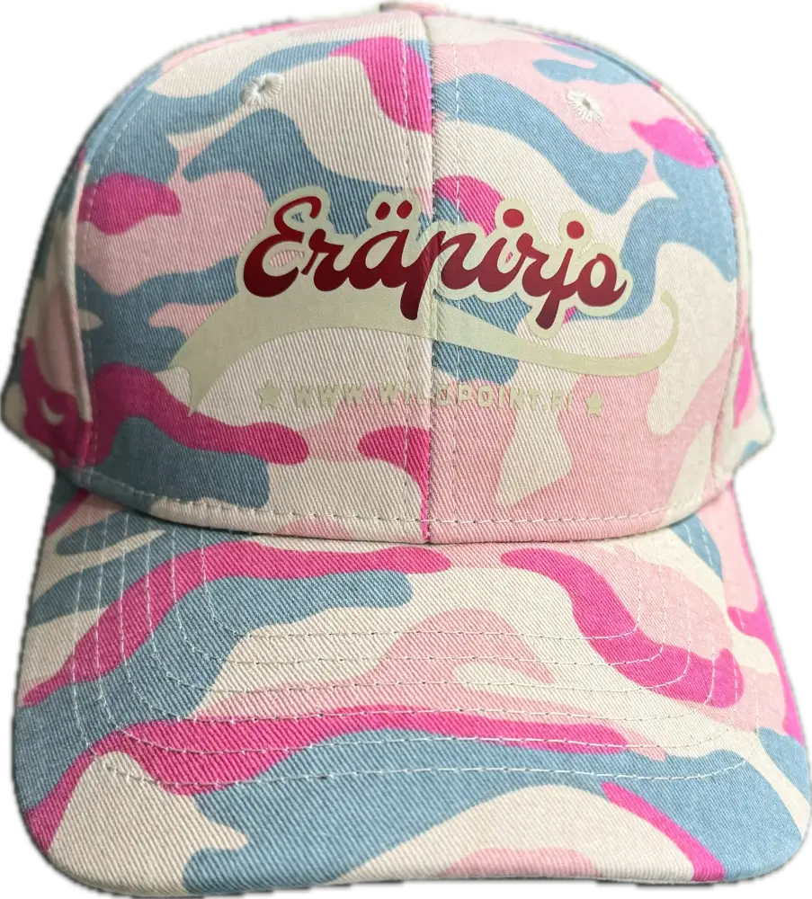 Eräpirjo Camo basebollkeps med rosa kamouflagemönster