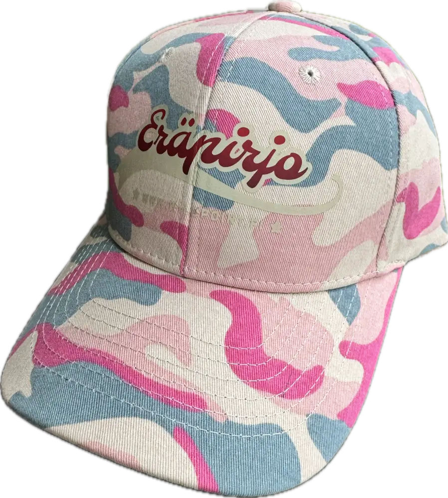 Eräpirjo Camo Baseball-lippis vaaleanpunaisella maastokuviolla