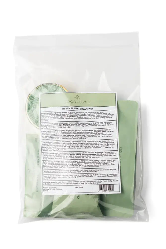 Food force marjamysli valmis-aamiainen - wildpoint retkeilyvarusteet verkkokaupasta 9,20 €