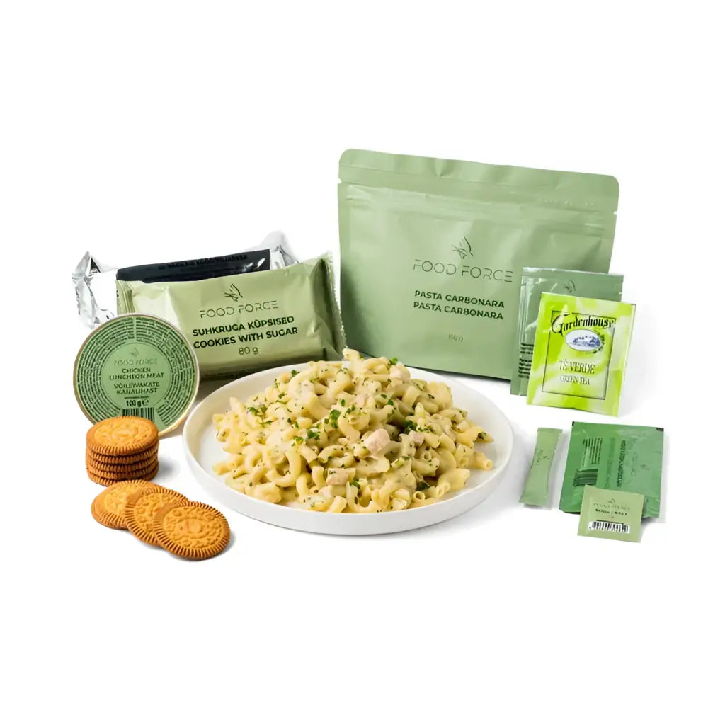 Food force pasta carbonara mre ateriapaketti - retkeilyvarusteet verkkokaupasta 12,49 €