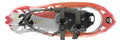 Red and silver gv nyflex expedition 8 x 24 snowshoe with black bindings and textured frame pattern