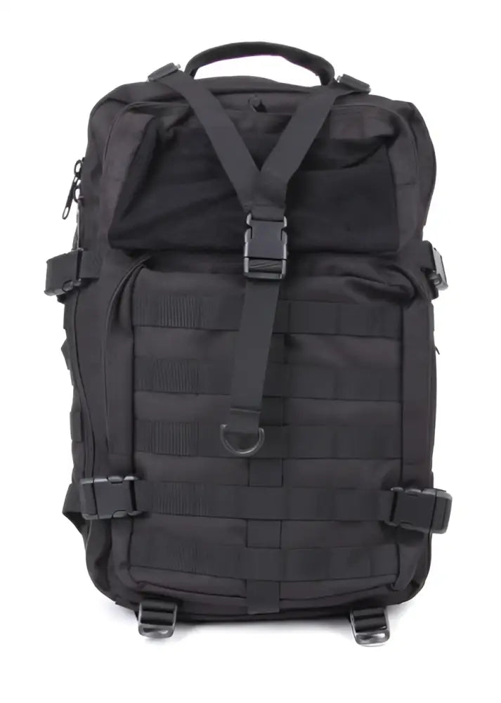 Haghus tactical reppu 35l musta taktiikkareppu vahvistetulla tikillä ja modulaarisilla webbinaruilla