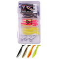 K.p original shad 2,5’’ lajitelma 20kpl + 3 jigipäätä - jigisarja + retkeilyvarusteet verkkokaupasta 9,90 €