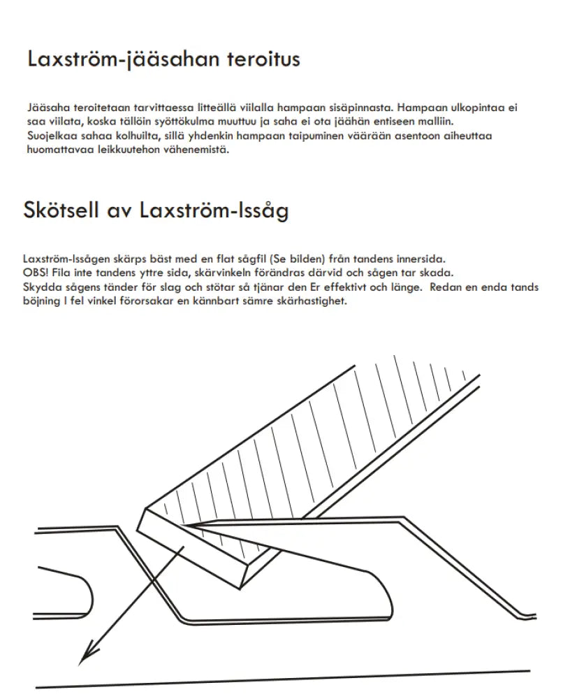 Laxström jääsaha puuvarrella - laadukas suomessa valmistettu - accessories jääsaha puuvarrella suomesta