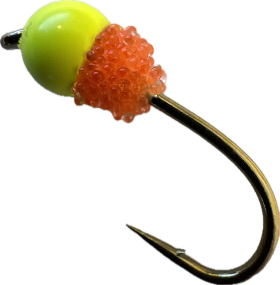 Maken morri & perho käsinvalmistettu 10mm mätimorri pilkintään - yellow / orange - käsityö retkeilyvarusteet