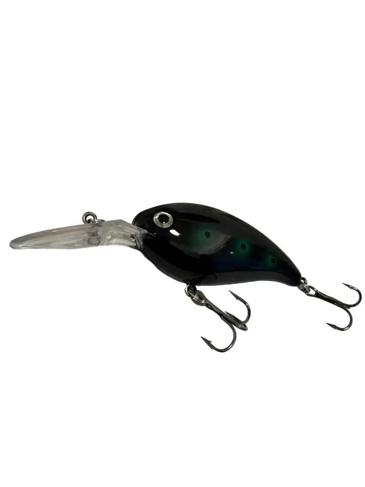 Musta surma wobbler 7 cm 14 g musta ja vihreä minnow-tyylinen kalastuspilkki kirkkaalla muovipäällä ja metallisilla koukuilla