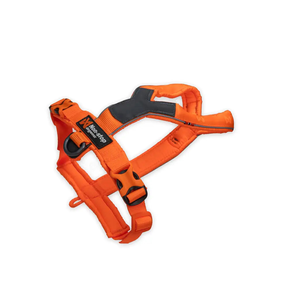 Non-stop line harness valjas 5.0 oranssi musta liukumaton koiran valjas heijastimilla takapuoli näkyvissä