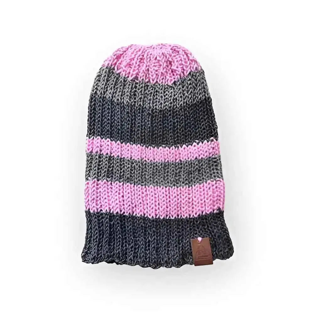 Puuvillapipo pink - harmaa-pinkki - pipo - wildpoint outdoors retkeilyvarusteet verkkokaupasta 19,90 €