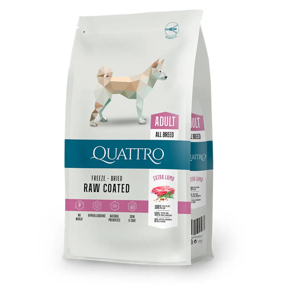 Quattro dog adult lamb all breed - 3kg - koiranruoka retkeilyvarusteet verkkokaupasta 16,90 €
