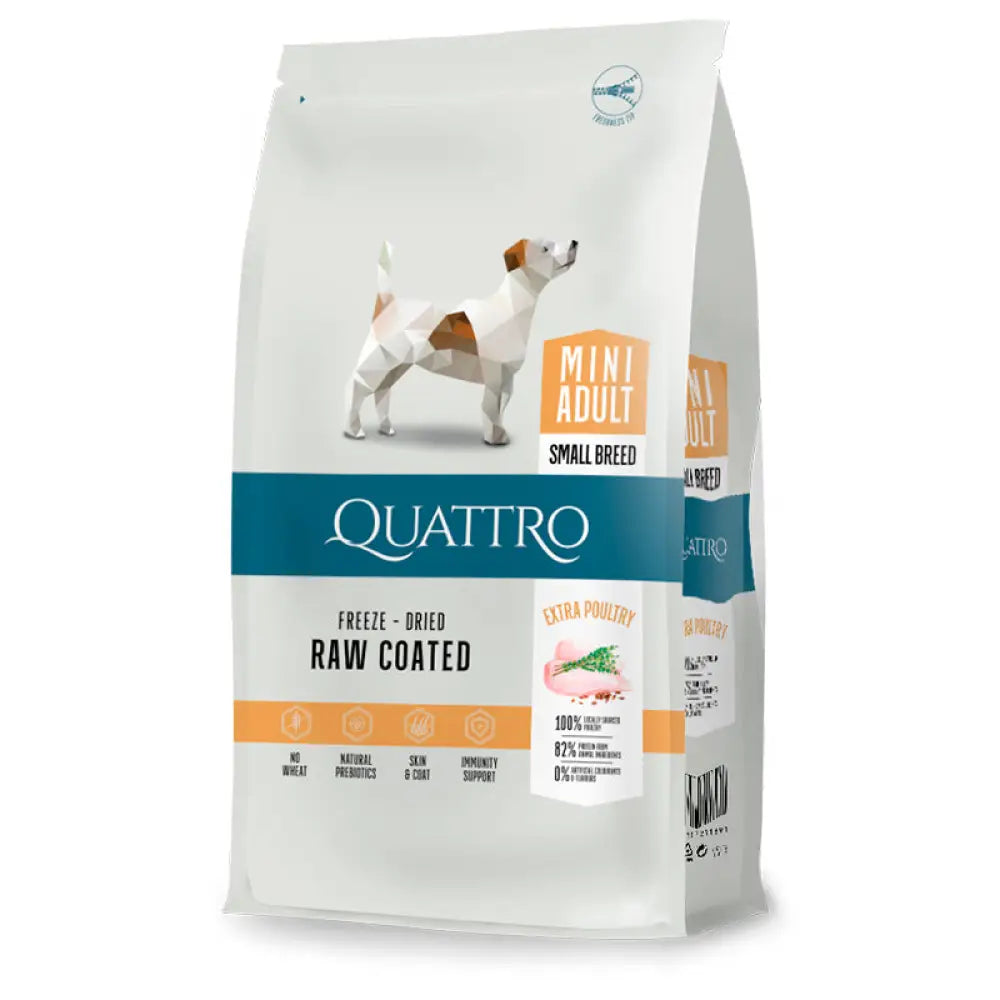 Quattro dog mini adult small breed - 1.5kg - wildpoint outdoors retkeilyvarusteet verkkokaupasta 9,90 €