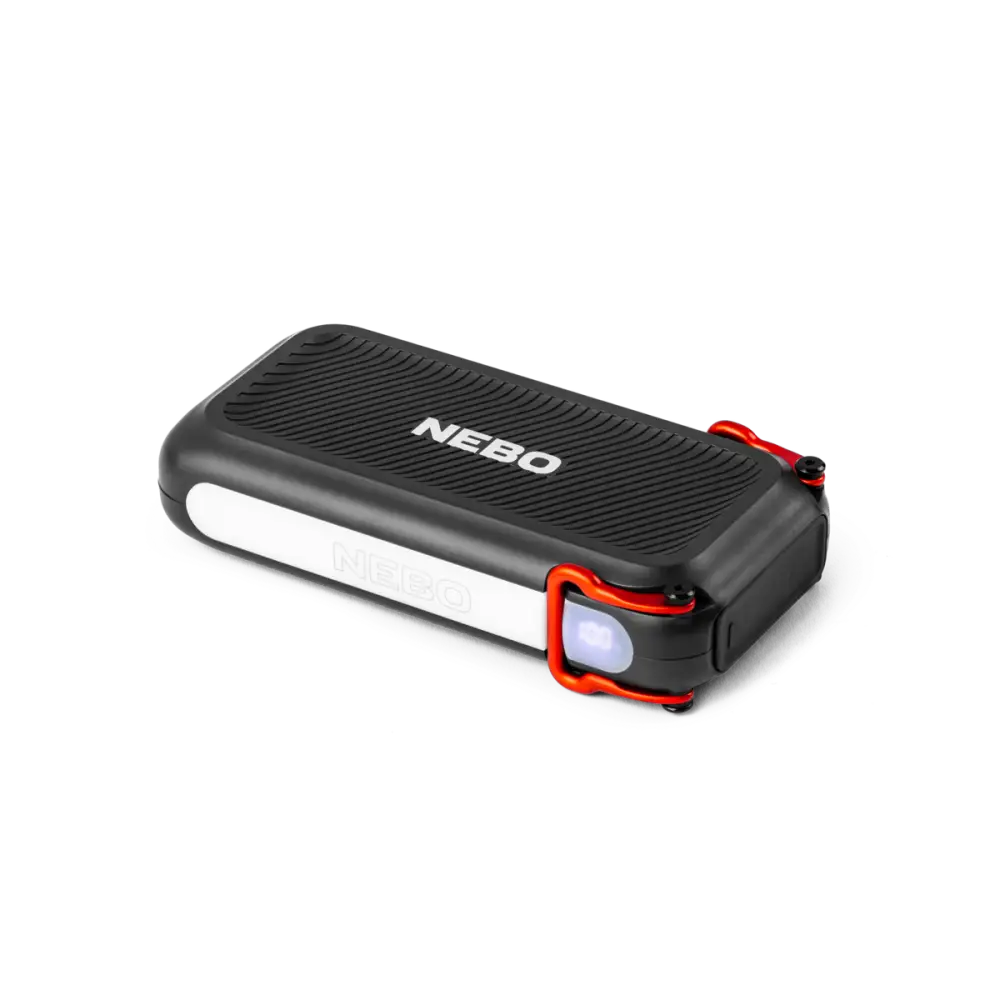 Black and red nebo rammler 20k varavirtalähde kannettava aurinkokäyttöinen taskulamppu teksturoidulla otteella