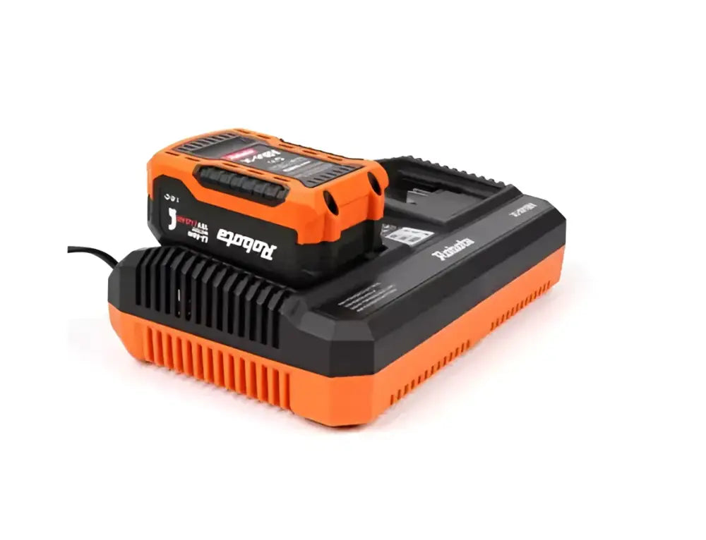 Robota dc-dxh18v kaksoispikalaturi oranssi musta ryobi 18v paristolaturi ja siihen sopiva akku