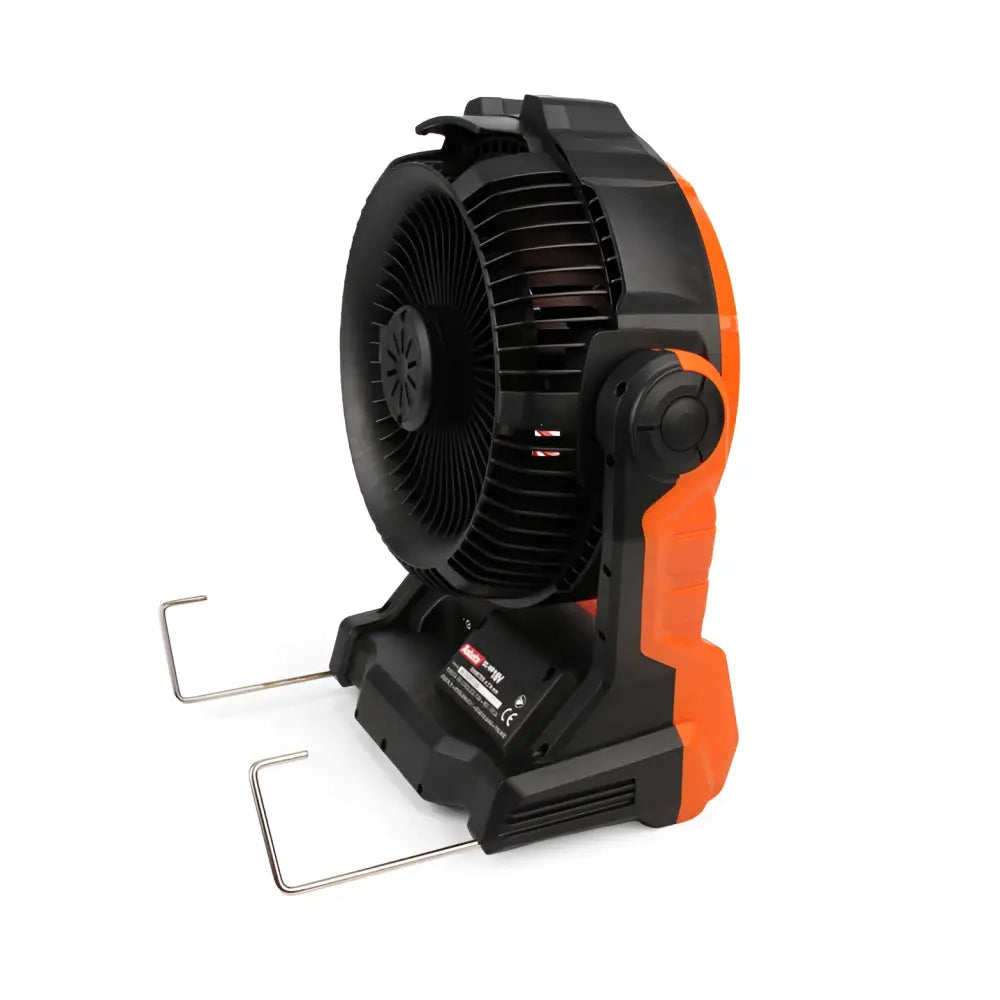 Robon DC-WF18V akkutuuletin oranssi musta kannettava tuuletin tukeva ergonominen runko