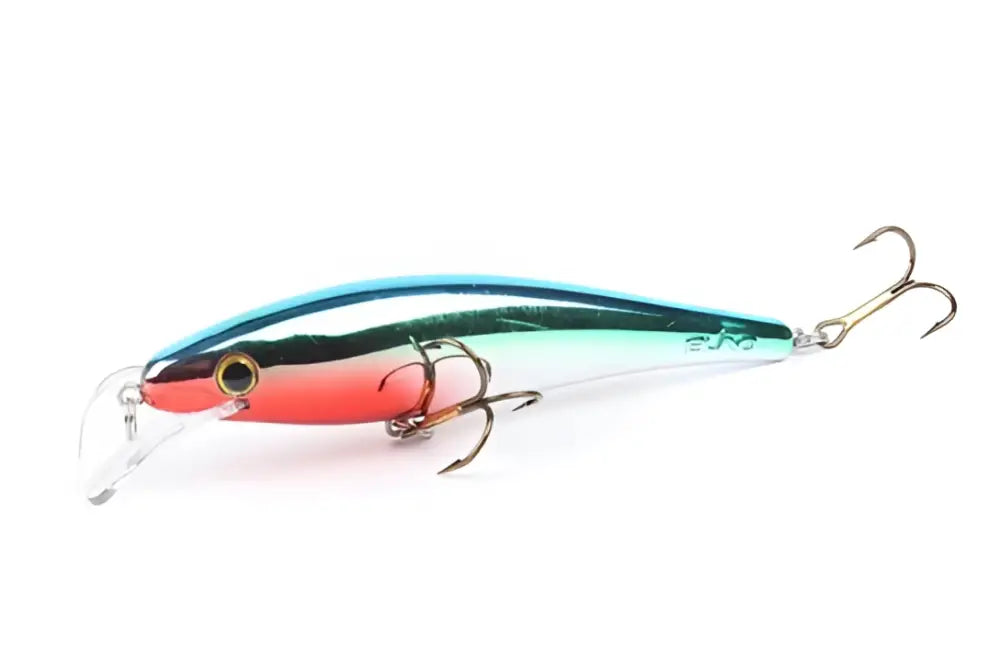 Scandinavian tackle gator wobbler 11cm on kiiltävä kalastusviehe sinipunaisella liukuvärillä ja metallisilla koukuilla