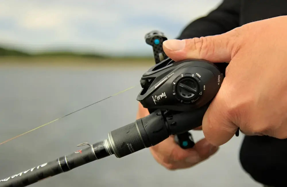 Scandinavian tackle körmy hyrräkela vasen musta kela teal-väreillä ja teksturoidulla kahvalla kalastukseen