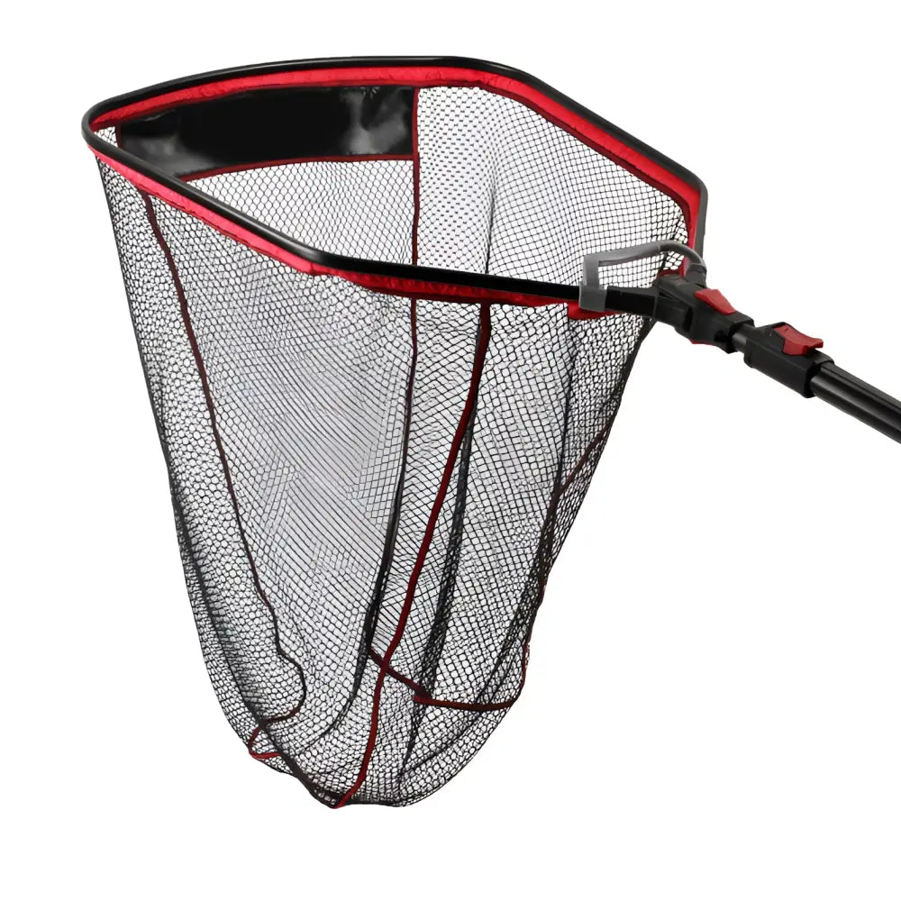 Sft carbon x80 kokoontaittuva teleskooppihaavi musta ja punainen kalaverkko ja kevyt kahva 80x70cm