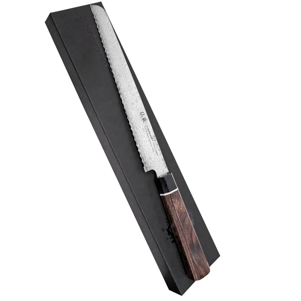 Suncraft senzo damascus black leipäveitsi 22 cm - veitset retkeilyvarusteet verkkokaupasta 175 €