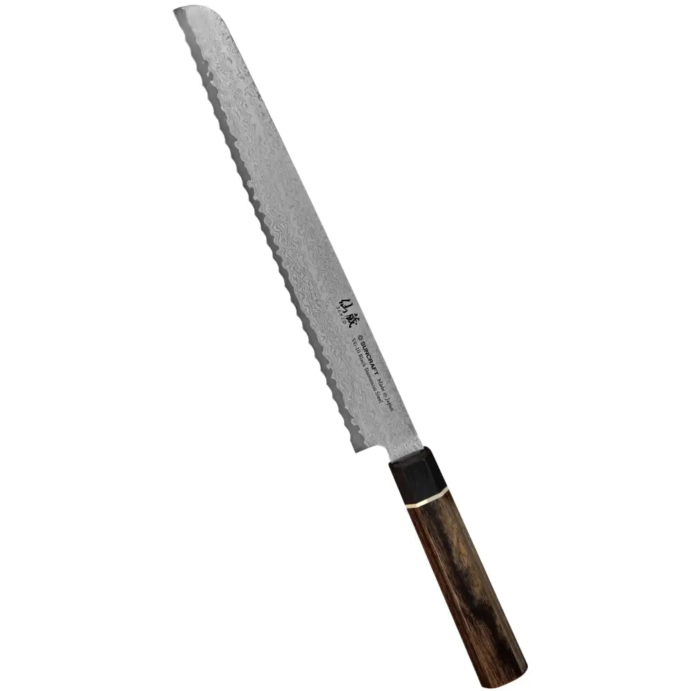 Suncraft senzo damascus black leipäveitsi 22 cm - veitset retkeilyvarusteet verkkokaupasta 175 €
