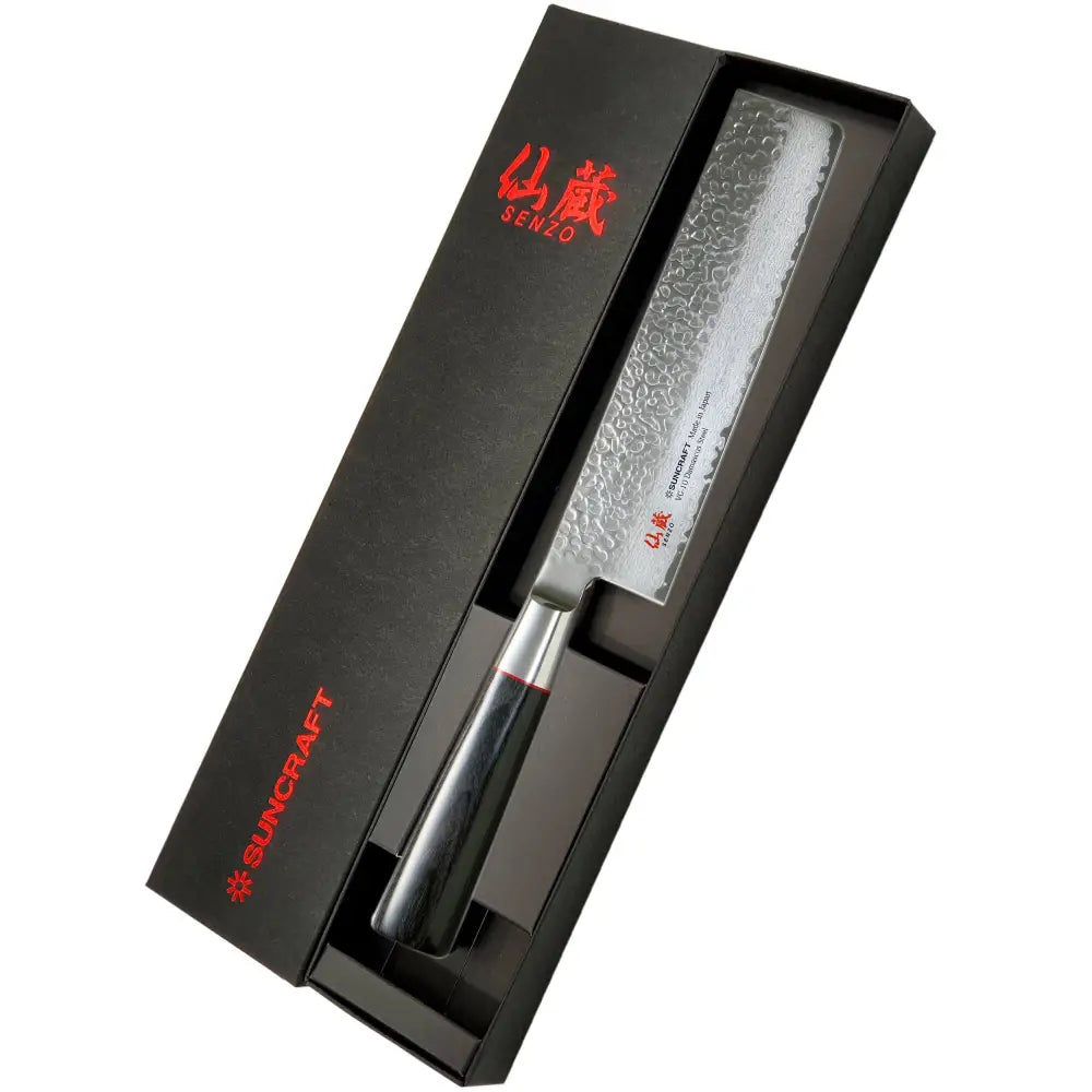 Suncraft senzo damascus classic nakiri 16,7 cm - made in japan retkeilyvarusteet verkkokaupasta 169 €