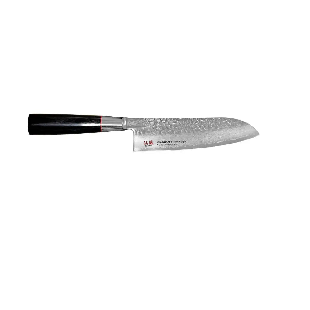 Suncraft senzo damascus santoku-veitsi 16,7 cm japanilainen laatuterä - made in japan retkeilyvarusteet verkkokaupasta