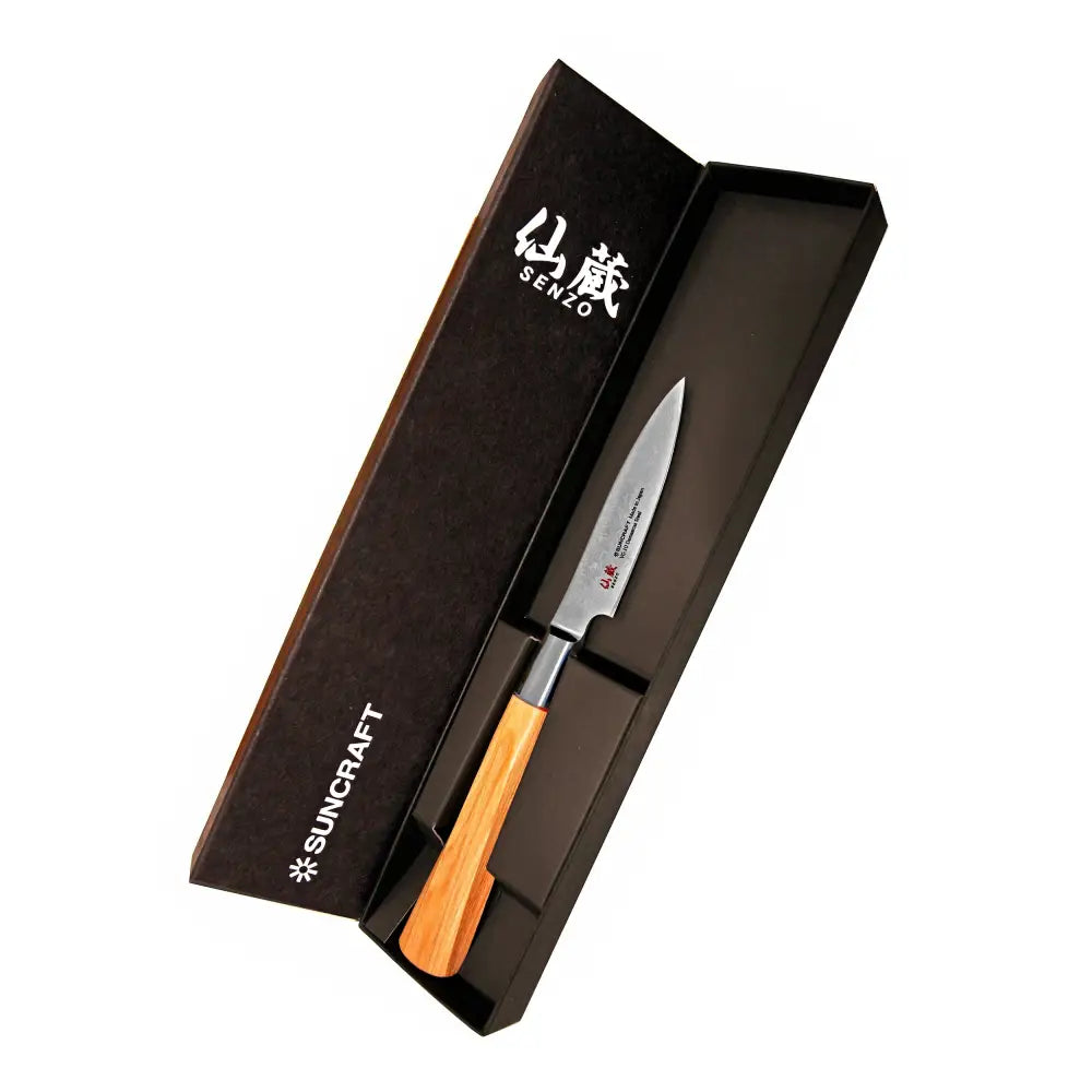 Suncraft senzo damascus twisted octagon kuorimaveitsi 8 cm - veitset retkeilyvarusteet verkkokaupasta 129 €