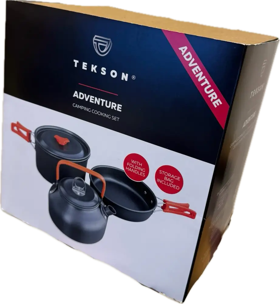 Tekson expedition retkeilyastiasto kaasupolttimella ja aterimilla - retkeilyvarusteet verkkokaupasta 38,50 €