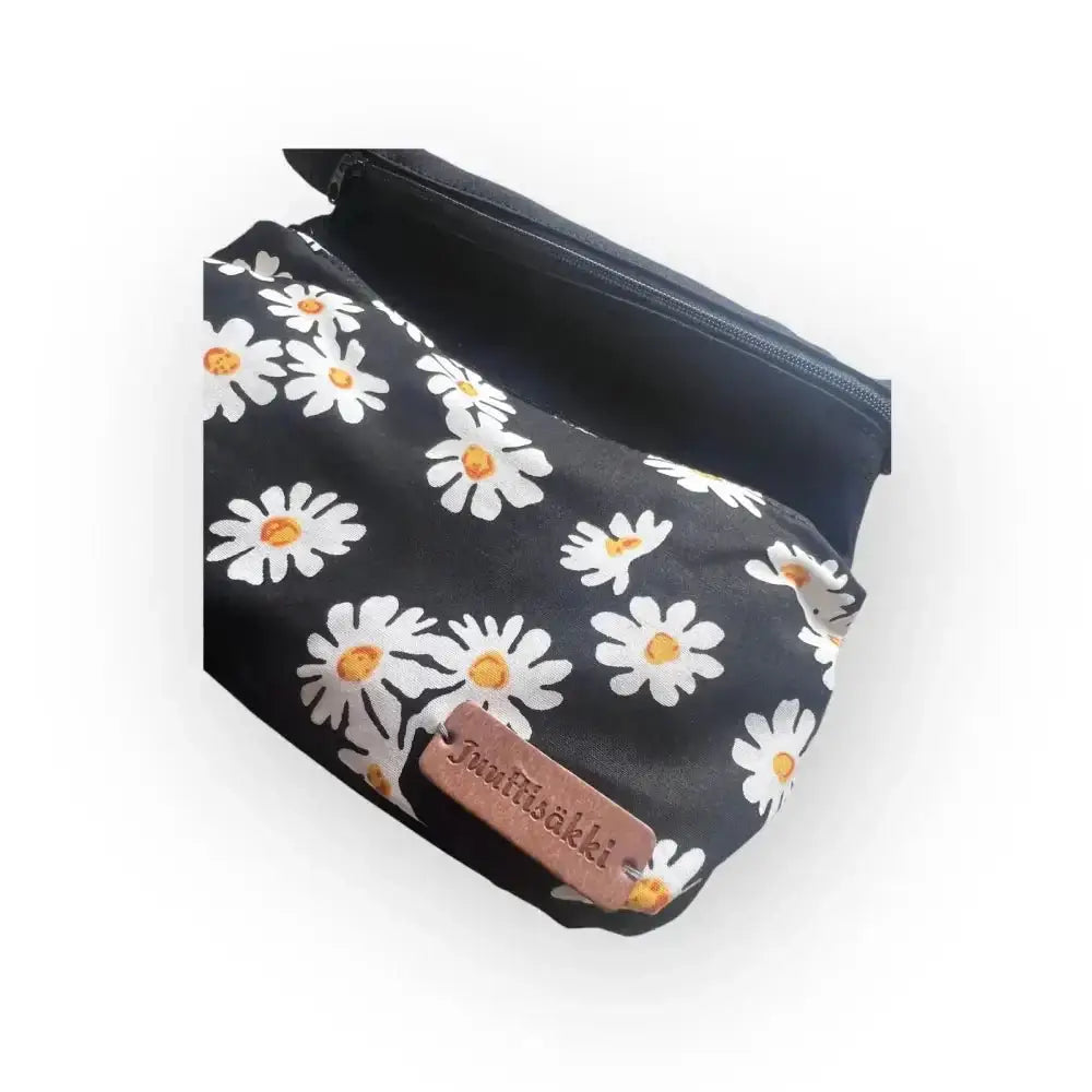Vyölaukku black daisy - kotimaista käsityötä - retkeilyvarusteet verkkokaupasta 24,90 €