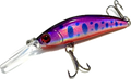 Wildpoint lilla 7cm 6g minnow-muotoinen kalastusviehe kirkkaalla muovipäällä ja sinisin täplin
