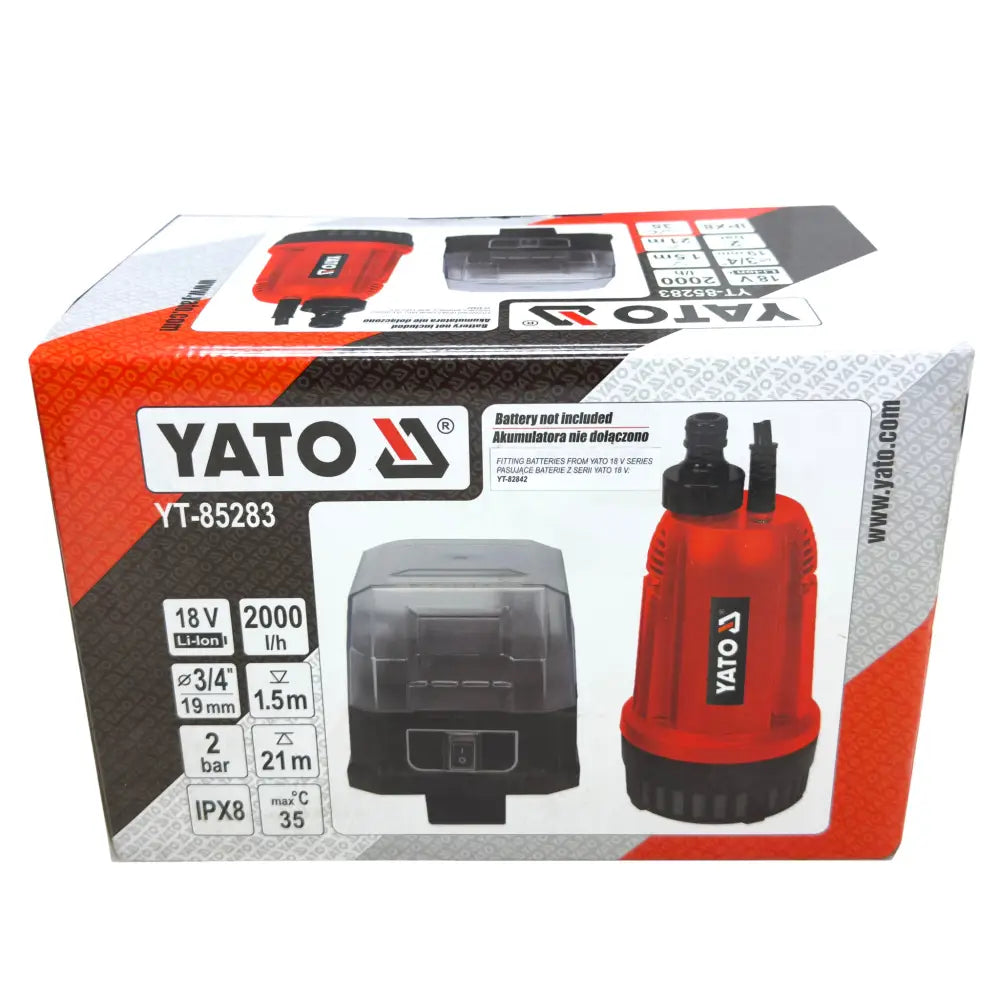 Yato akku-uppopumppu 18v 1.5 m runko - uppopumppu 1.5m retkeilyvarusteet verkkokaupasta 55,90 €